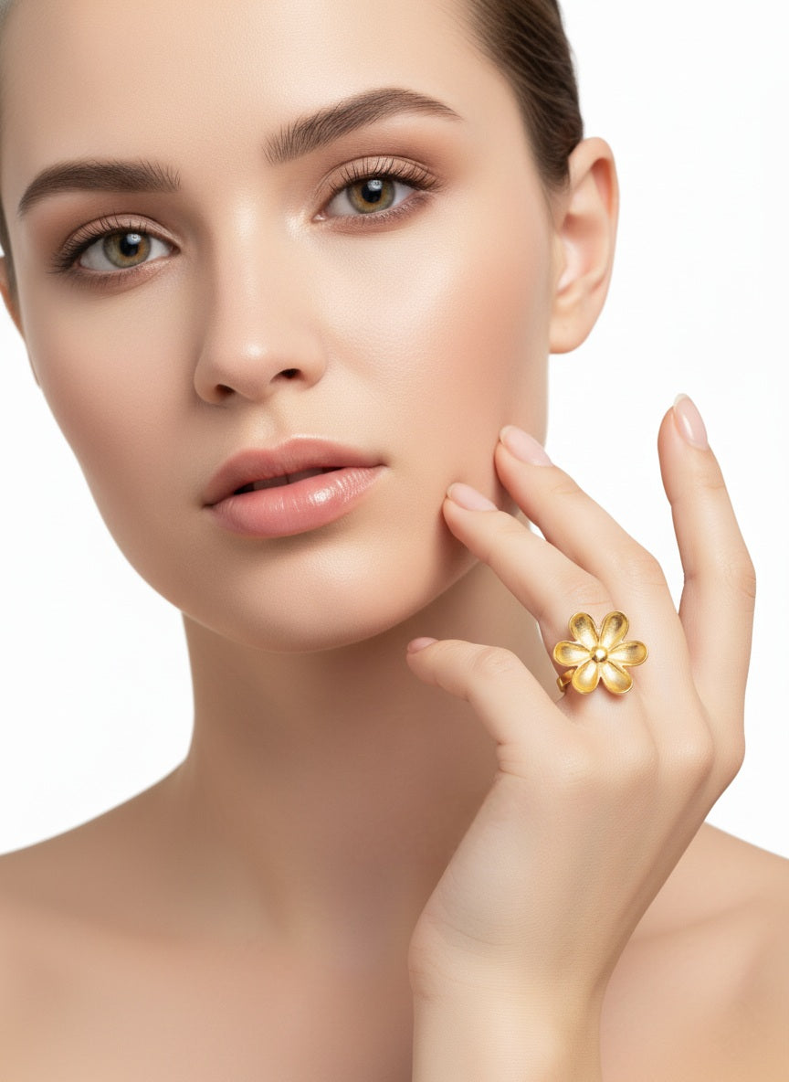 Golden Jasmine 18K Gold Plated Ring