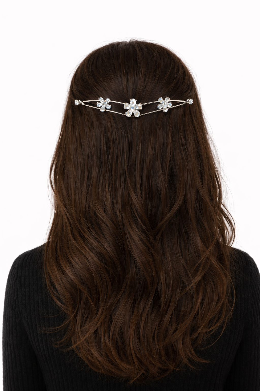 Silver Blossom Hair Crown.