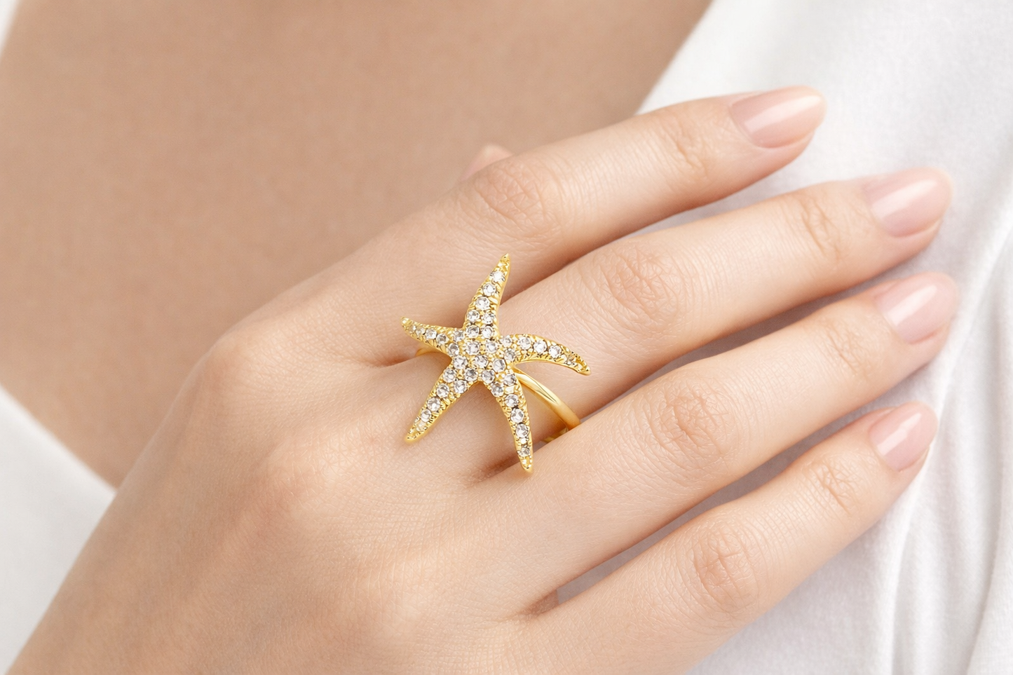 SeaLuxe 18k Gold plated Ring