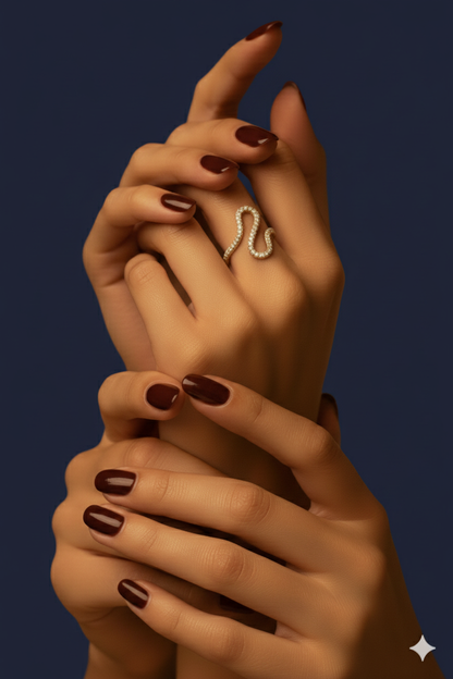 Curvea 18k Gold Plated Ring. Adjustable Size