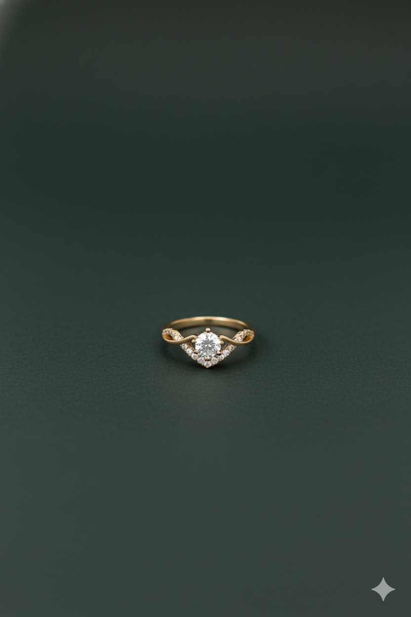 Heartzy 18k Gold plated Ring       Adjustable Size