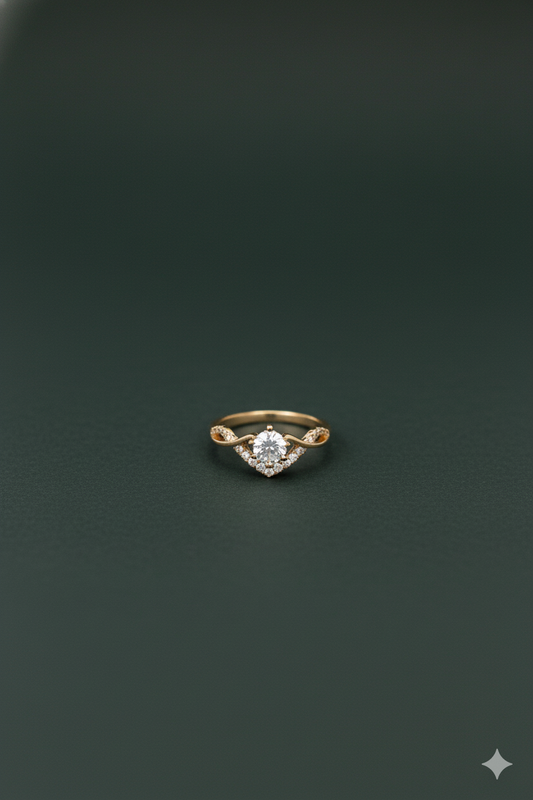 Heartzy 18k Gold plated Ring       Adjustable Size