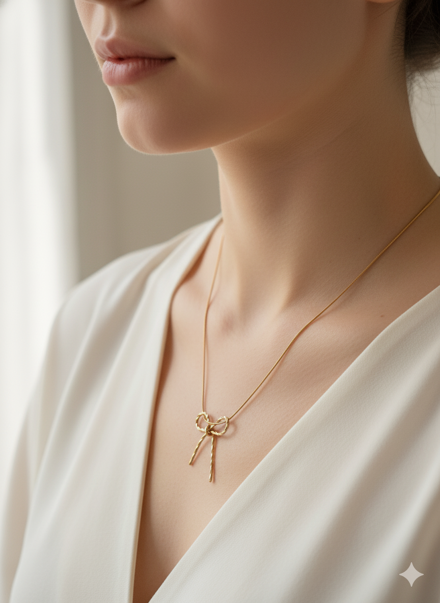 Ribbon of Love Necklace