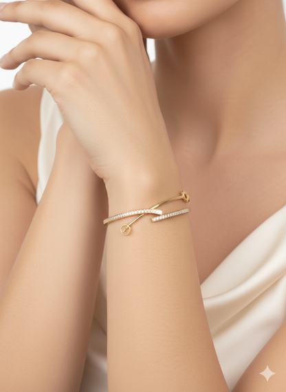 Layered 18k Gold plated Bracelet