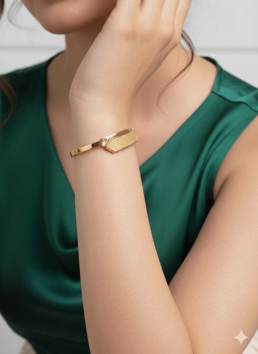 Sleek Wrap 18k Gold plated Bracelet
