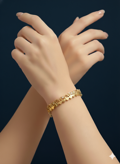 Love Link 18k Gold Plated Bracelet.
