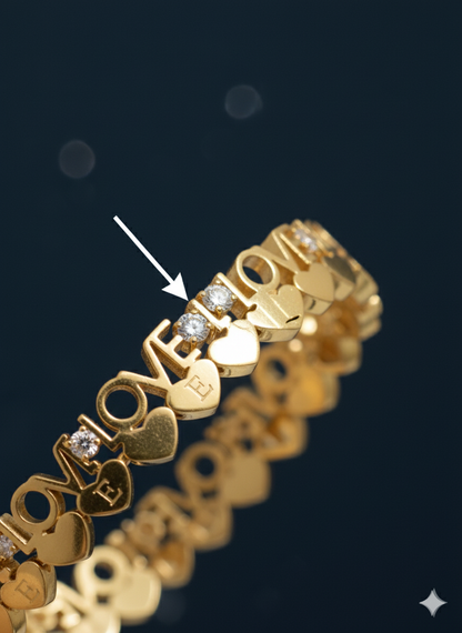 Love Link 18k Gold Plated Bracelet.