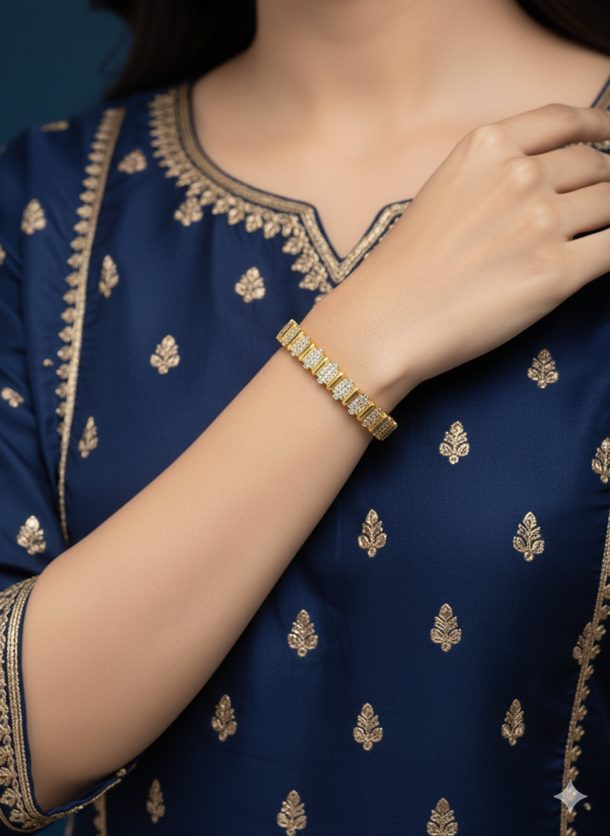 Golden Vine Bracelet 18k Gold Plated.