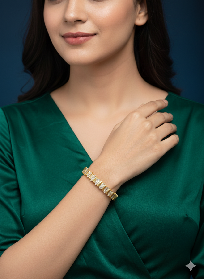 Golden Vine Bracelet 18k Gold Plated.