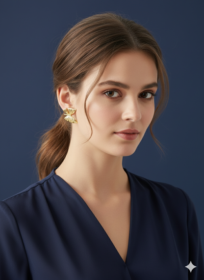 Butterfly Earrings 18k Gold Plated.