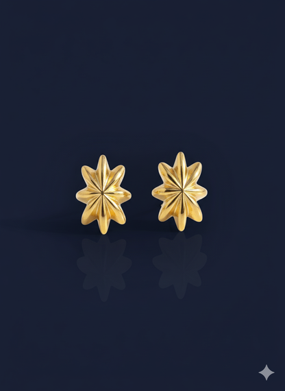 Starburst Earrings 18k Gold Plated.