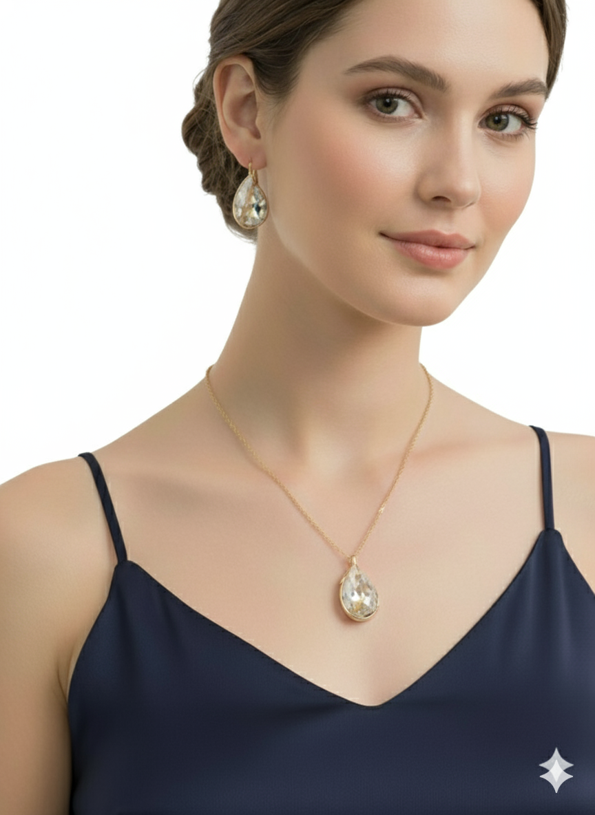 Royal Teardrop Combo 18K Gold Plated