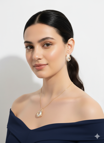 Royal Teardrop Combo 18K Gold Plated