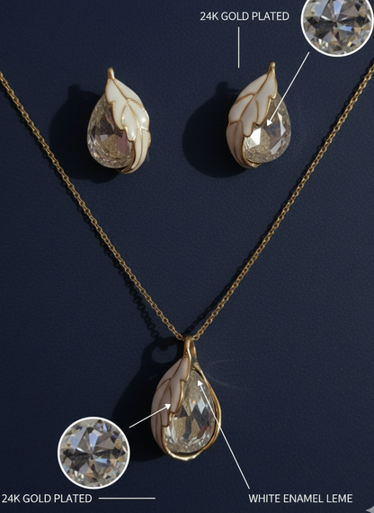 Royal Teardrop Combo 18K Gold Plated