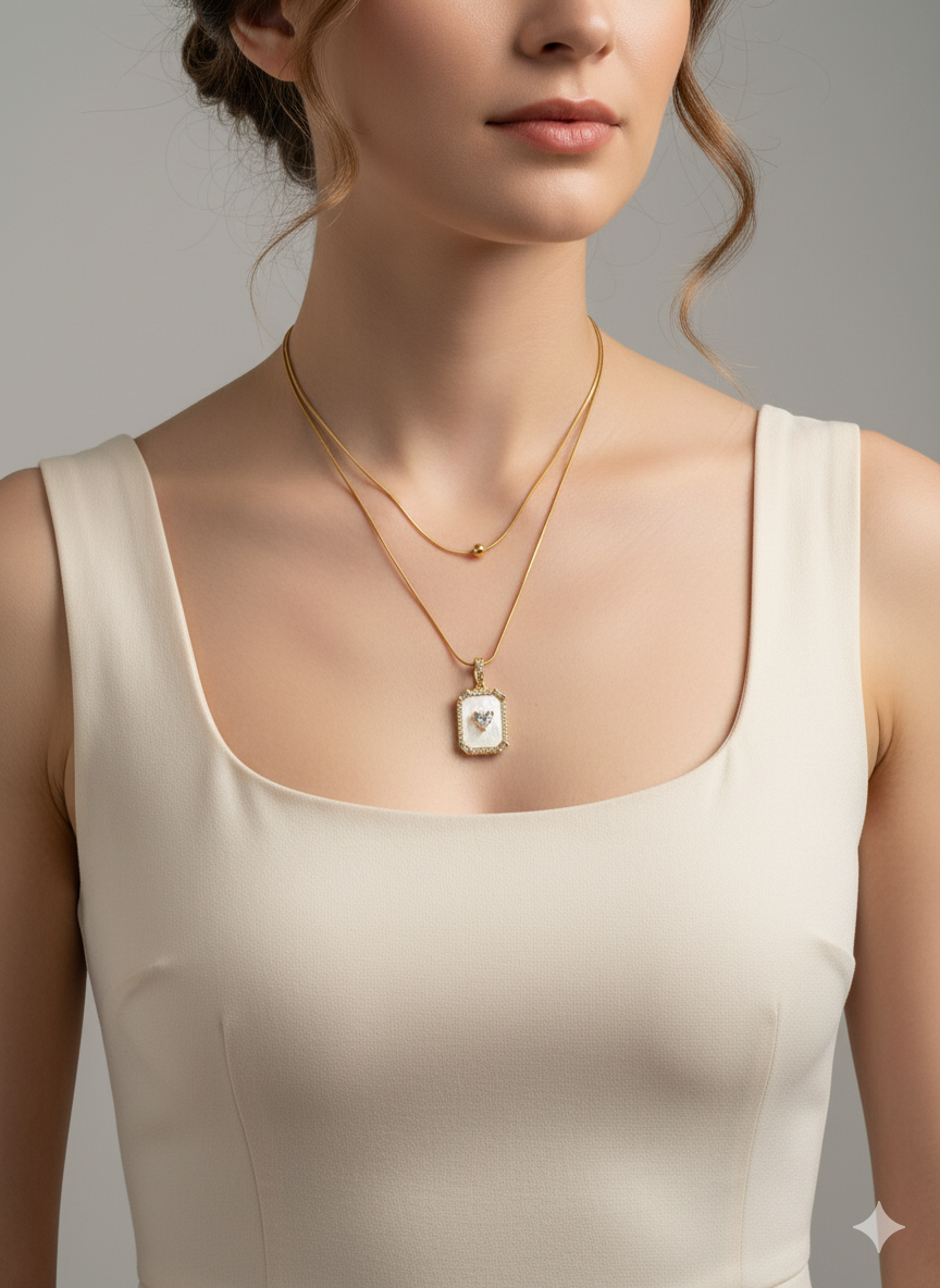 Doco Heart Locket 18k Gold Plated.