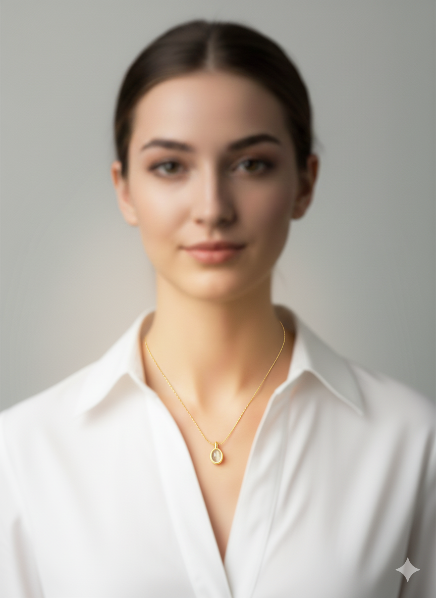 Golden Halo Necklace 18K Gold Plated