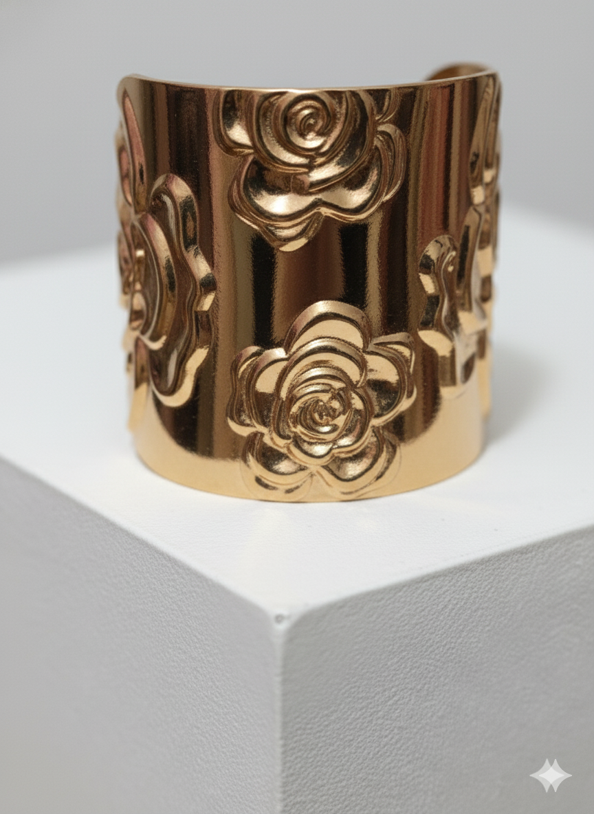 Golden Blossom Band 18k Gold Plated Bracelet