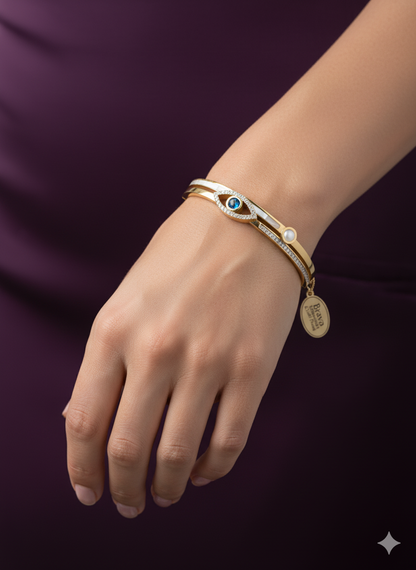Evil Eye Galaxy Bracelet 18k Gold Plated.