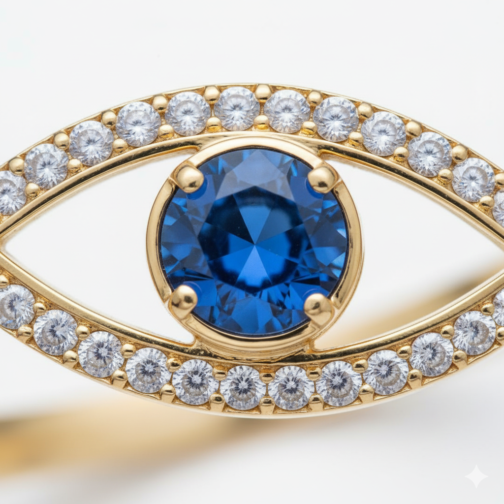 Evil Eye Galaxy Bracelet 18k Gold Plated.