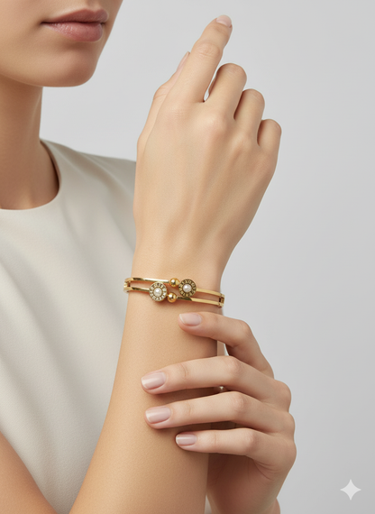 Whispering Wind Bracelet 18k Gold Plated