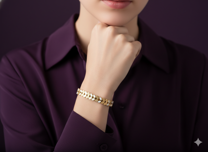 Turquoise Bracelet 18K Gold Plated.