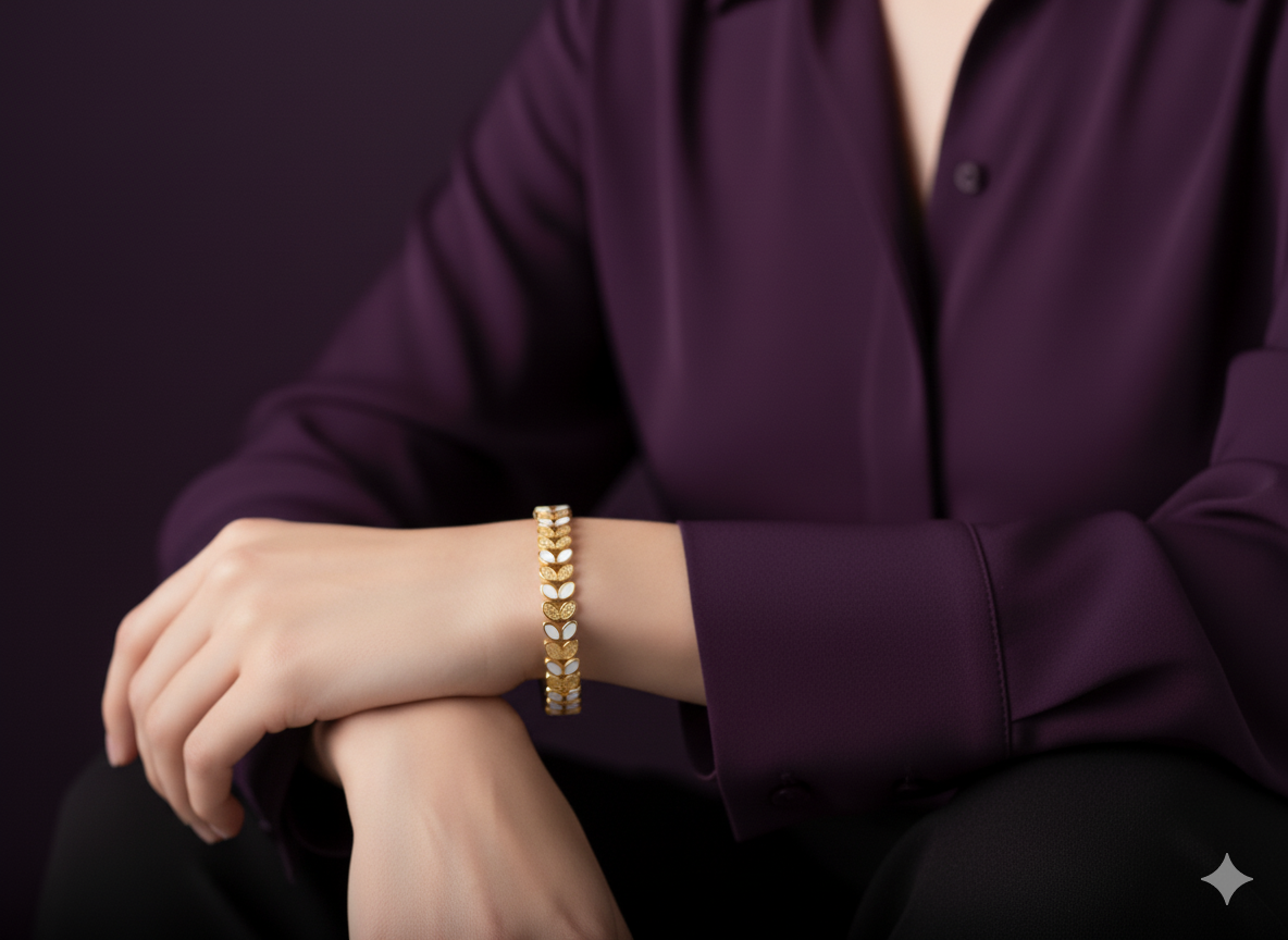 Turquoise Bracelet 18K Gold Plated.