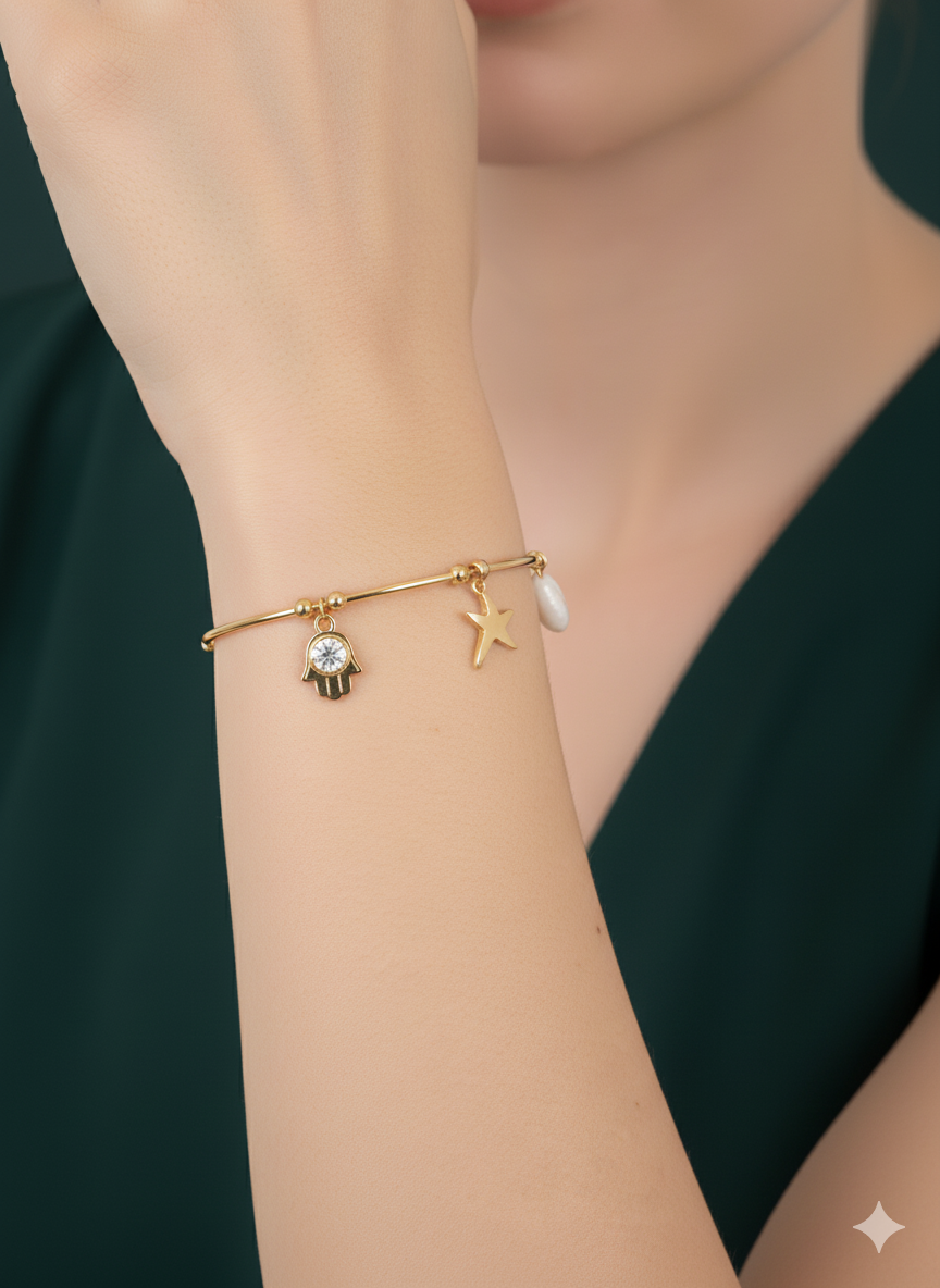 Rocky my Vintage Bracelet 18k Gold Plated.