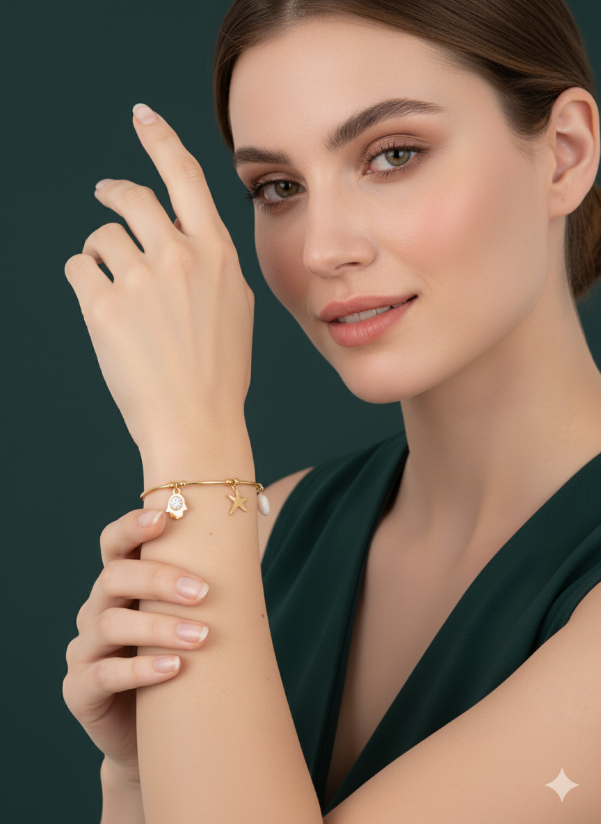 Rocky my Vintage Bracelet 18k Gold Plated.