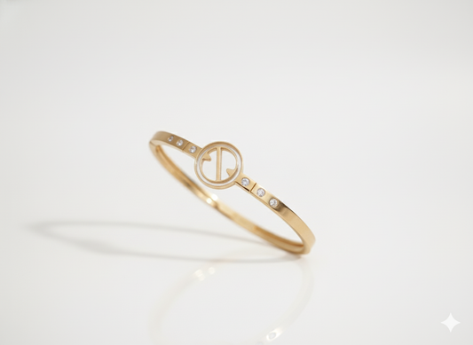 Gold Line Bracelet 18k Gold Plated.