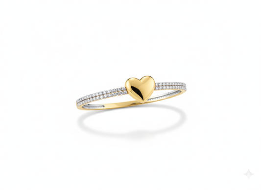 Heart Bracelet 18k Gold Plated.