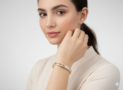 Dancing Zircon Bracelet 18k Gold Plated