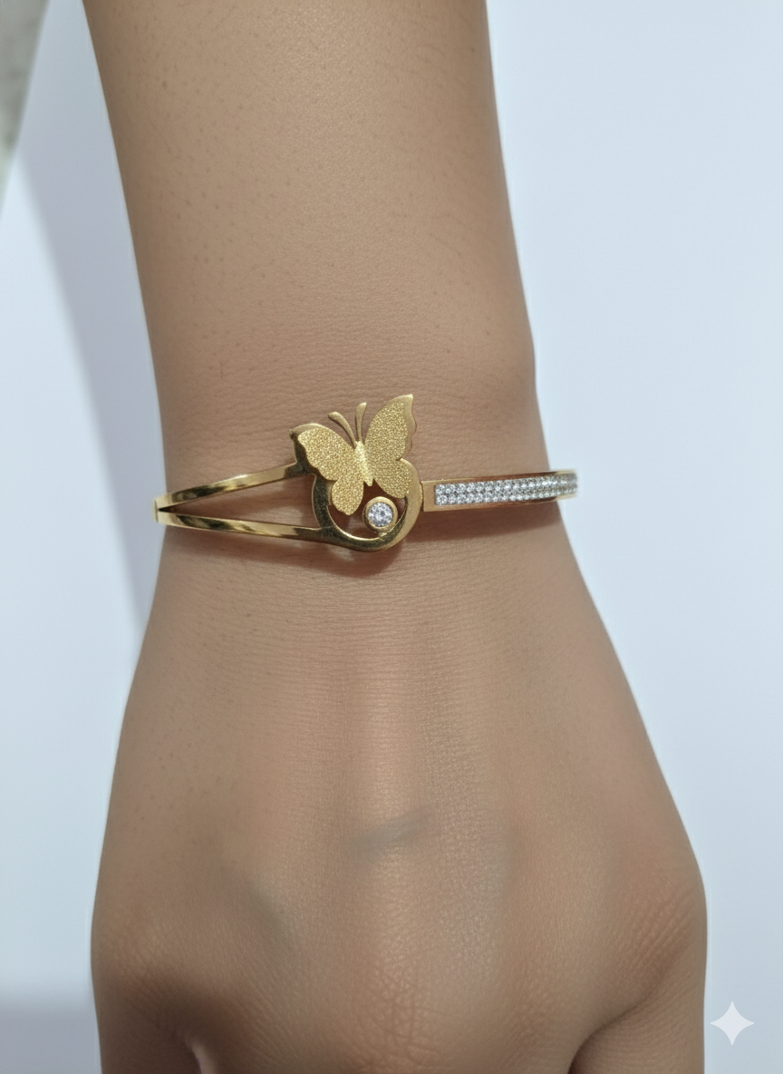Butterfly Bliss Bracelet 18k Gold Plated
