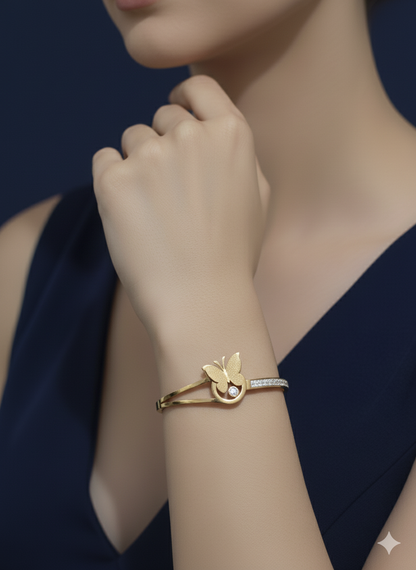Butterfly Bliss Bracelet 18k Gold Plated