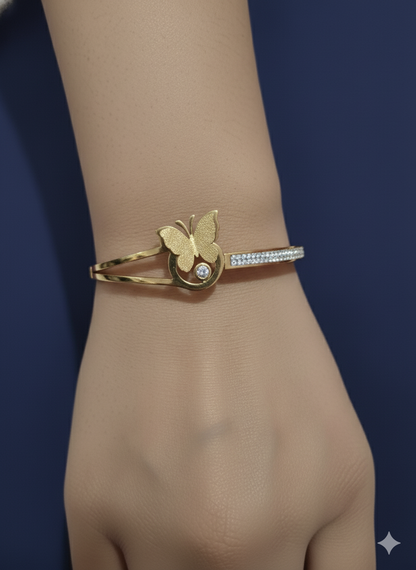 Butterfly Bliss Bracelet 18k Gold Plated