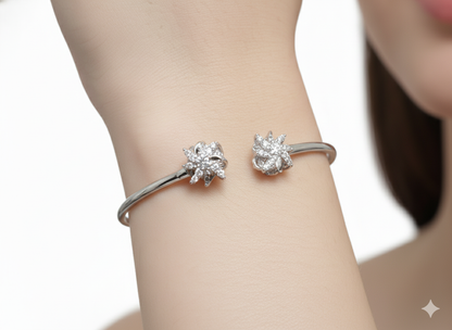 Showroom of Flower Bracelet 18k Gold Plated.