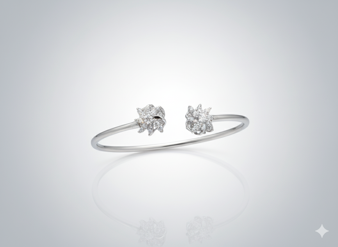 Showroom of Flower Bracelet 18k Gold Plated.