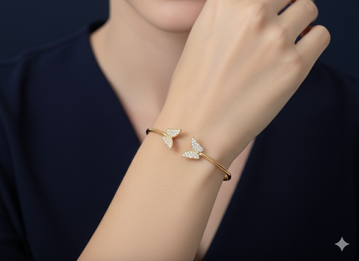 Zewrat Butterfly Bracelet 18K Gold Plated.