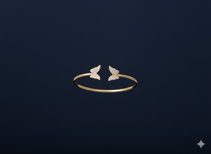 Zewrat Butterfly Bracelet 18K Gold Plated.