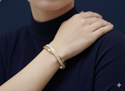18K Gold Plated Roman Numeral Bracelet