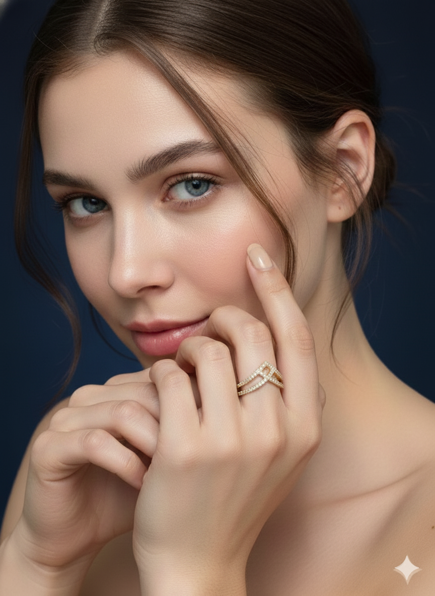 Royal Matrix Ring 18K Gold Plated