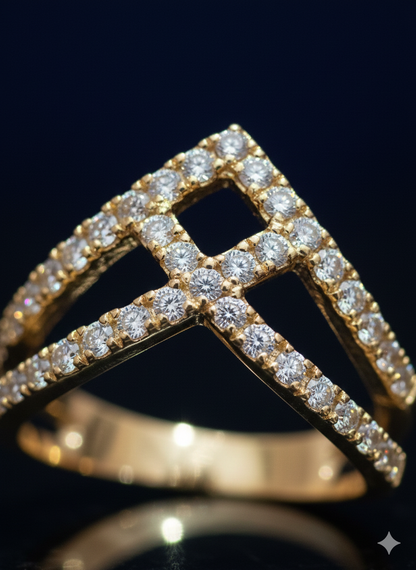 Royal Matrix Ring 18K Gold Plated