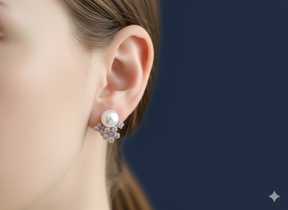 Perl Blossom Studs