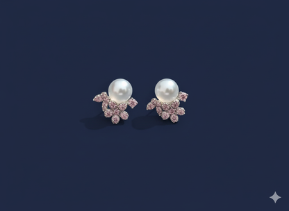 Perl Blossom Studs