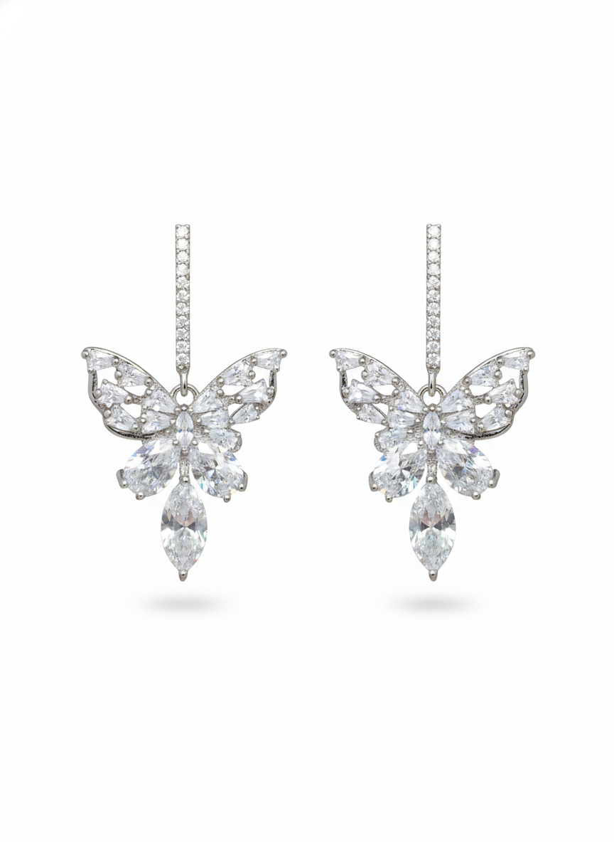 Celestial Butterfly Drop Earrings