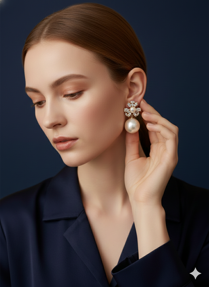 The Crystal Bloom Earrings 92.5 Starling Silver