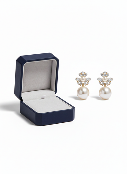 The Crystal Bloom Earrings 92.5 Starling Silver