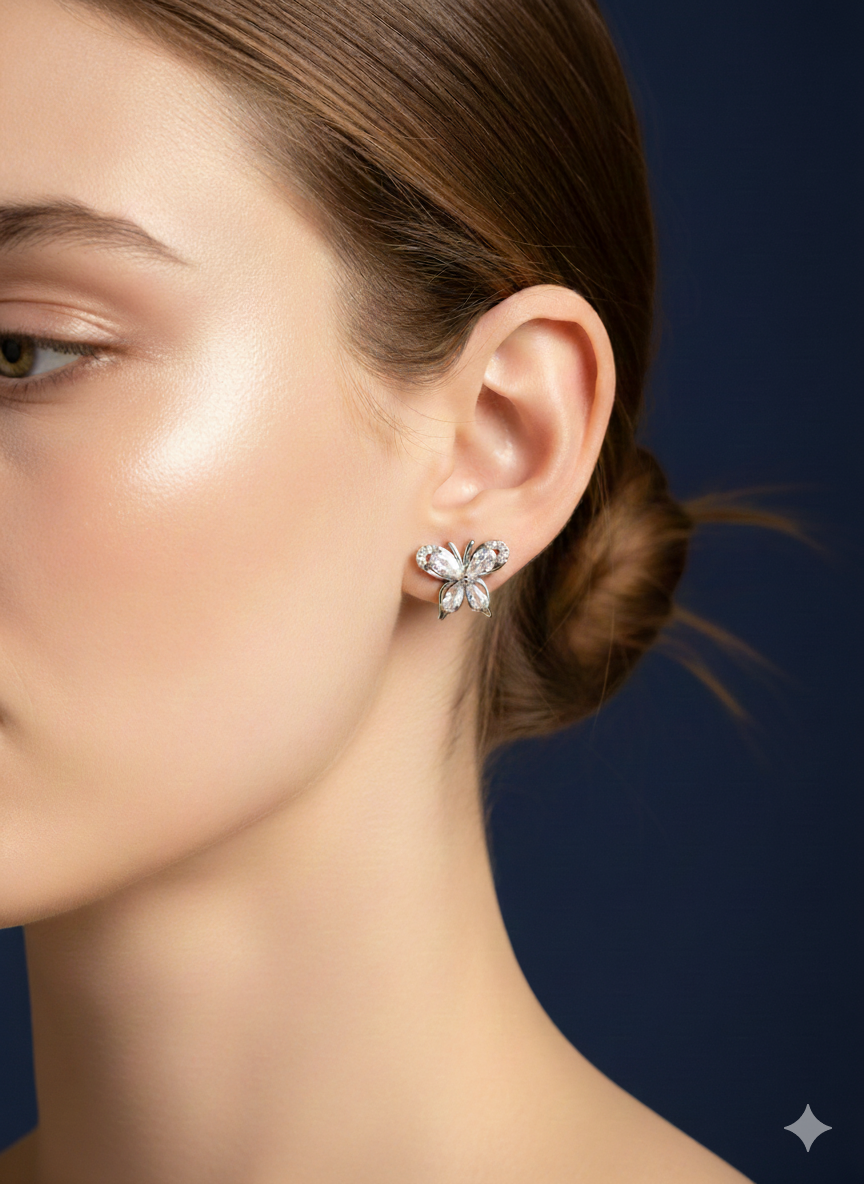 Diamond Butterfly Bliss Studs