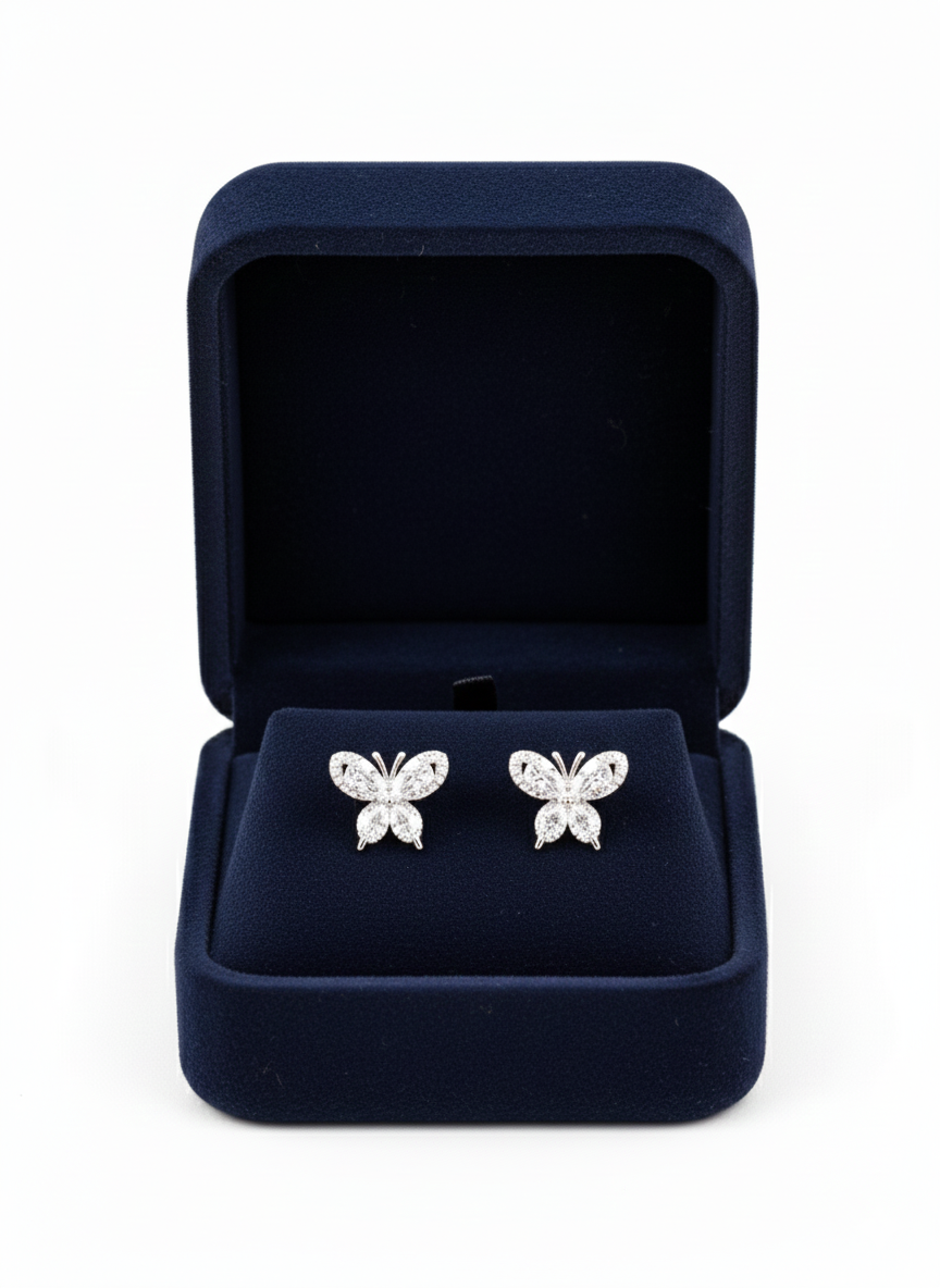 Diamond Butterfly Bliss Studs