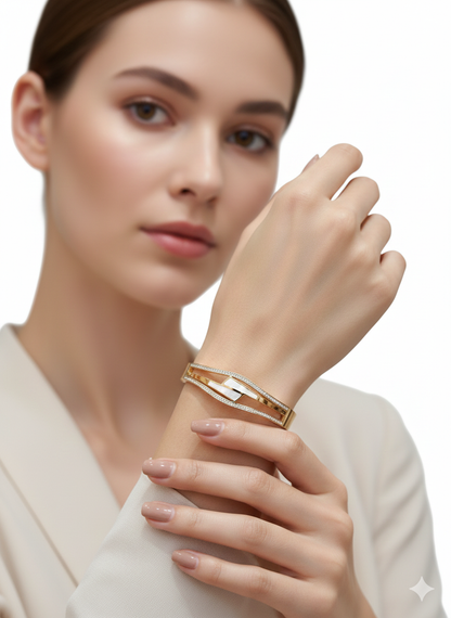 infinity Flow Bracelet 18k Gold Plated