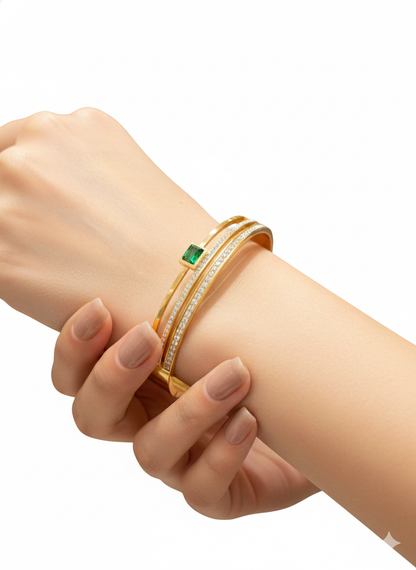 The Crown Bracelet Gold Plated